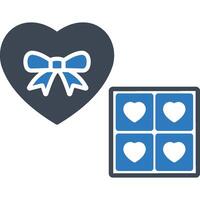 Chocolates Heart illustration with isolated background vector