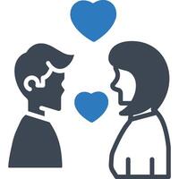 Couple illustration with isolated background vector