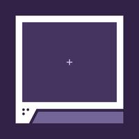 Futuristic square background. Social media frame illustration. vector