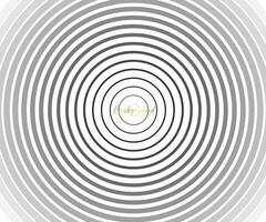 Abstract circle pattern black and white color ring. Abstract illustration for sound wave, Monochrome graphic. vector
