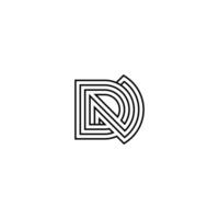 Creative Monogram Logo of ND and DN for Versatile Branding vector