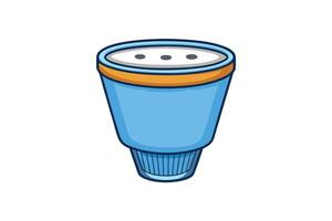 Creative filter icon with a smiling face, representing fun and functional design for sorting and filtration concepts vector