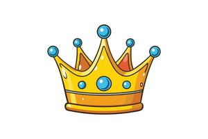 Elegant and colorful image of a royal crown, showcasing luxury and sophistication with bright jewels and golden accents vector