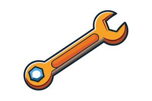 Collection of colorful cartoon wrench icons, ideal for technical, repair, and construction themed projects, isolated on white background vector
