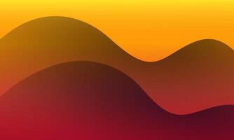 Gold yellow wavy abstract background. Dynamic shapes composition. bright gradient wave. vector