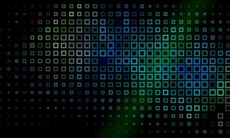 Abstract spectrum colorful bottom squares mosaic dark background. pixel dark technology. vector