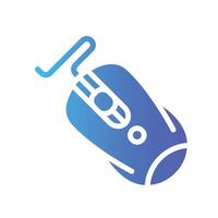 wireless mouse Flat Gradient Icon White Background vector