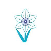 Unique Daffodil Flower Design for Creative St Davids Day Decoration Projects vector