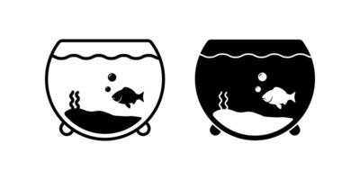 Aquarium icon set. for mobile concept and web design. illustration vector