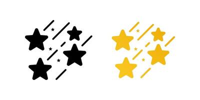 Stars icon set. Sparkle star sign. for mobile concept and web design. illustration on white background vector