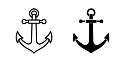 Anchor icon set. for mobile concept and web design. illustration vector
