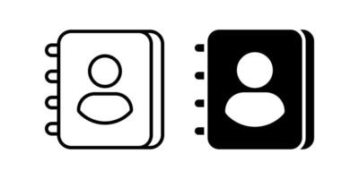 Address Book icon. contact sign. for mobile concept and web design. illustration vector