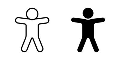 Accessibility icon set. people sign. for mobile concept and web design. illustration on white background vector