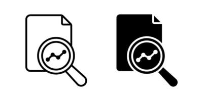 Analysis icon set. Data analytics sign. for mobile concept and web design. illustration on white background vector