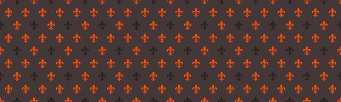 Foliage ornamental a religious clothes. Template tile, fleur-de-lis endless. Modern old by stylish carpet. vector