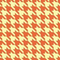 Vibrant orange and pale yellow houndstooth pattern. Perfect for fashion, textiles, website backgrounds, or any design needing a geometric, stylish texture. vector