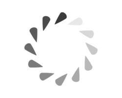 Stylish grayscale loading animation. Perfect for website design, app interfaces, and presentations to indicate progress or loading. Clean, minimalist design, easily adaptable to any project. vector