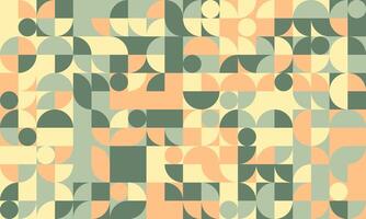 Stylish geometric abstract background featuring pastel greens, oranges, and yellows. Perfect for website banners, social media posts, or modern design projects. vector