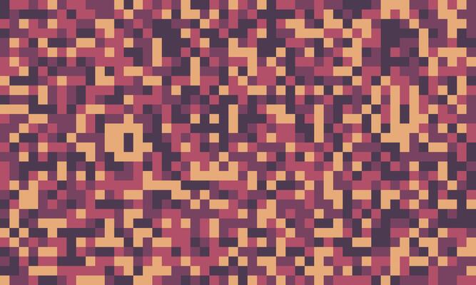 Abstract pixel art background. Earthy tones create a textured, vintage feel. Ideal for website banners, social media, or print projects needing a retro aesthetic. Seamless pattern for repeating use.