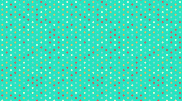 Vibrant teal background adorned with a playful polka dot pattern in assorted pastel hues. Perfect for textile design, website backgrounds, or cheerful branding projects. vector