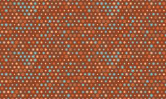 Stylish abstract seamless pattern with colorful circles on a brown background. Ideal for textile prints, website backgrounds, and modern design projects. Versatile and eye-catching retro design. vector