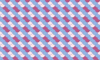Elegant seamless pattern featuring overlapping scales in pastel pink, light blue, and mauve. Perfect for fashion, textile design, websites, or as a whimsical background. vector