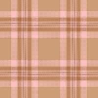 Elegant beige and pink plaid pattern. Perfect for textile design, fashion, wrapping paper, or website backgrounds. Subtle, sophisticated design adds a touch of style to any project. vector