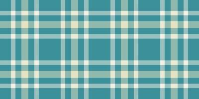 Seamless teal and cream plaid pattern. Perfect for textile design, website backgrounds, packaging, and more. vector