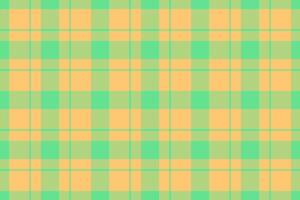 Vibrant pastel plaid pattern in mint green and peach. Perfect for textile designs, website backgrounds, or spring-themed projects. Clean, simple, and endlessly versatile. vector