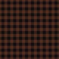 Stylish brown and black buffalo plaid pattern. Perfect for autumnal designs, rustic backgrounds, fabric prints, or website textures. Clean, seamless repeat. Ideal for fall projects. vector