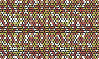 Vibrant mid-century modern polka dot pattern. Seamless design with warm color palette perfect for textiles, website backgrounds, or any project needing a retro, geometric vibe. vector