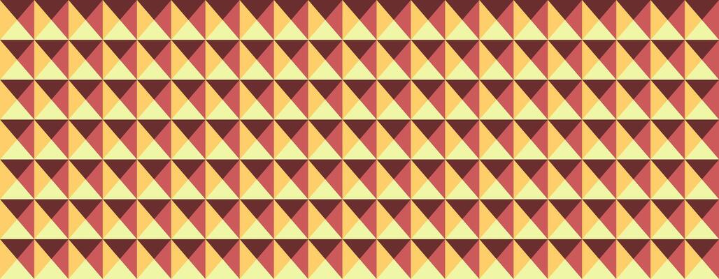 Vibrant geometric pattern featuring a seamless array of triangles in warm, earthy tones. Ideal for backgrounds, textile designs, and website assets.