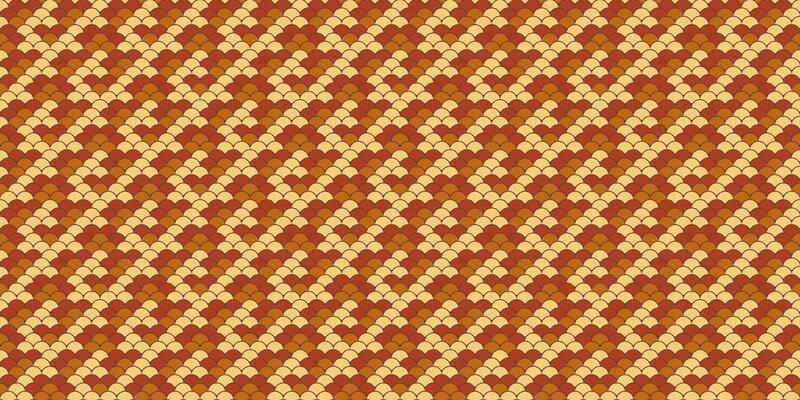 Elegant seamless pattern featuring a repeating scale design in warm autumnal hues. Perfect for textile prints, website backgrounds, or decorative projects.