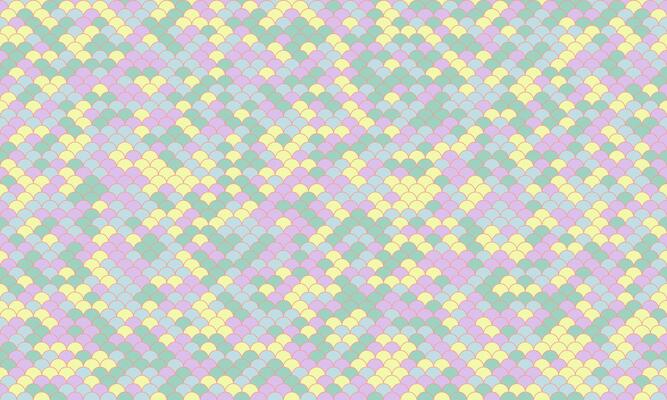 Charming pastel-colored fish scale pattern. Perfect for textile design, wrapping paper, or website backgrounds. Subtle, elegant, and versatile.