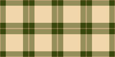 Elegant beige and olive green plaid pattern. Perfect for textile design, website backgrounds, stationery, or autumn-themed projects. Clean, simple, and versatile. vector