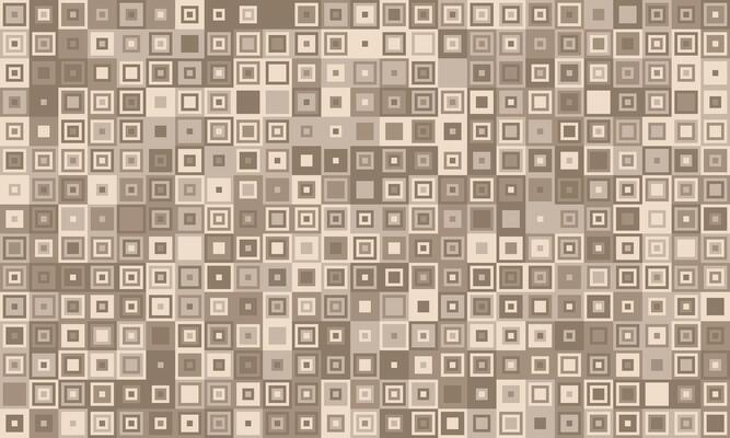 Elegant geometric pattern featuring nested squares in varying shades of beige and brown. Ideal for backgrounds, textiles, packaging, and website design.