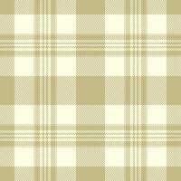Elegant cream and beige plaid pattern. Perfect for textile design, website backgrounds, or crafting projects. Subtle texture adds visual interest. Ideal for autumnal or minimalist aesthetics. vector