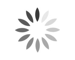 Sleek grayscale loading animation. Perfect for websites, apps, and presentations to indicate progress or data processing. Clean, modern design easily integrates into any project. vector