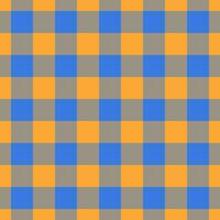 Vibrant orange and blue plaid pattern. Perfect for textile design, website backgrounds, or any project needing a bold, geometric texture. The subtle diagonal lines add depth and visual interest. vector