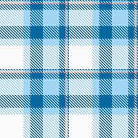 Stylish blue and white diagonal plaid pattern with coral accents. Perfect for textile design, fashion, websites, or packaging. Clean, modern, and versatile design. vector