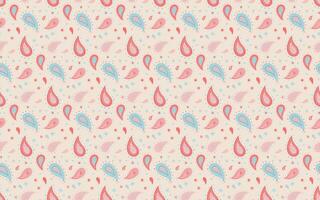 Charming pastel paisley pattern. Perfect for textile design, wallpaper, packaging, and crafting projects. A soft, whimsical design with a touch of vintage flair. vector
