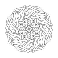 Mandala with floral pattern design vector