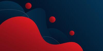 Colorful wave 3D shape on dark background. Simple red gradient texture background design. Eps 10 vector