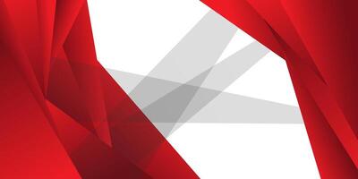 Modern abstract background in white and red colors. Dynamic shapes composition. eps10 vector