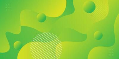 Abstract modern green dynamic fluid background design.eps 10 vector