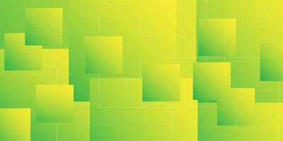 Cool green square design with geometric background layers overlapping on bright background. Eps10 vector
