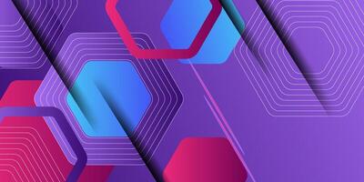 Colorful 3D abstract background with hexagon shapes. Hexagon pattern illustration with simple look. Eps10 vector