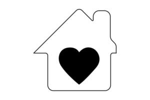 Holding heart shape with hands continuous one line drawing of simple design vector