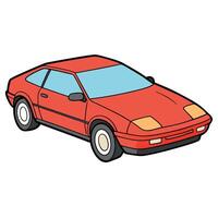 Car Illustration with Sharp and Elegant Features vector