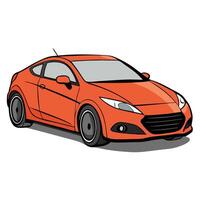 Flat-Style Car Illustration for Digital Applications vector